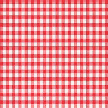 Magic Cover Magic Cover Red/White Checkered Vinyl Disposable Tablecloth 54 in. L X 54 in. W TBL-MC569-36